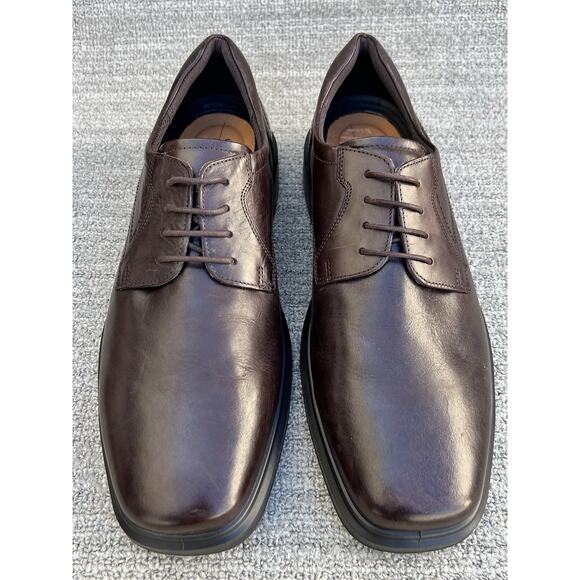 ECCO Helsinki 2 Leather Derby Shoe Brown Comfortable Shoes Men’s Size 11-11.5 US main image 8